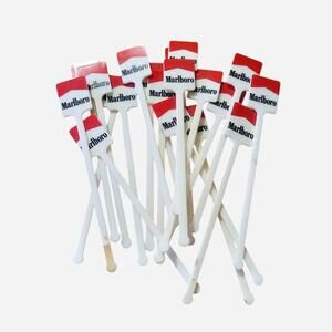 Vintage lot of Marlboro swizzle stick drink stirrers